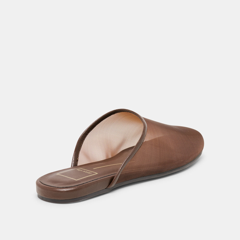 Geni Chocolate Mesh Flats / Dolce Vita