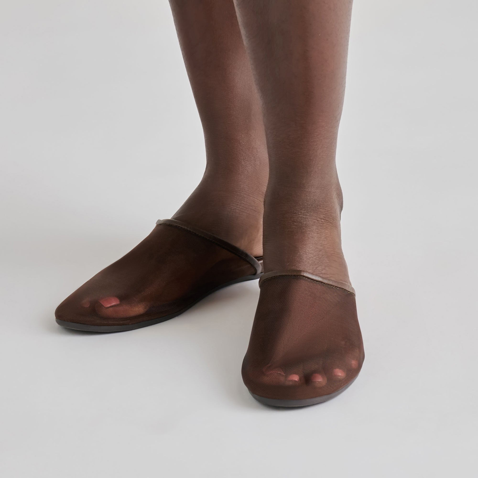 Geni Chocolate Mesh Flats / Dolce Vita