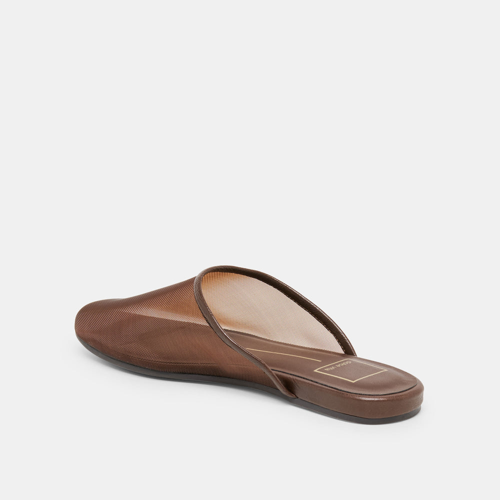 Geni Chocolate Mesh Flats / Dolce Vita