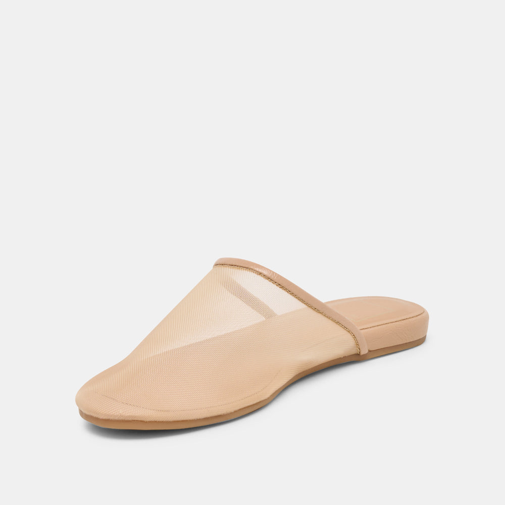 Geni Lt Tan Mesh Flats / Dolce Vita