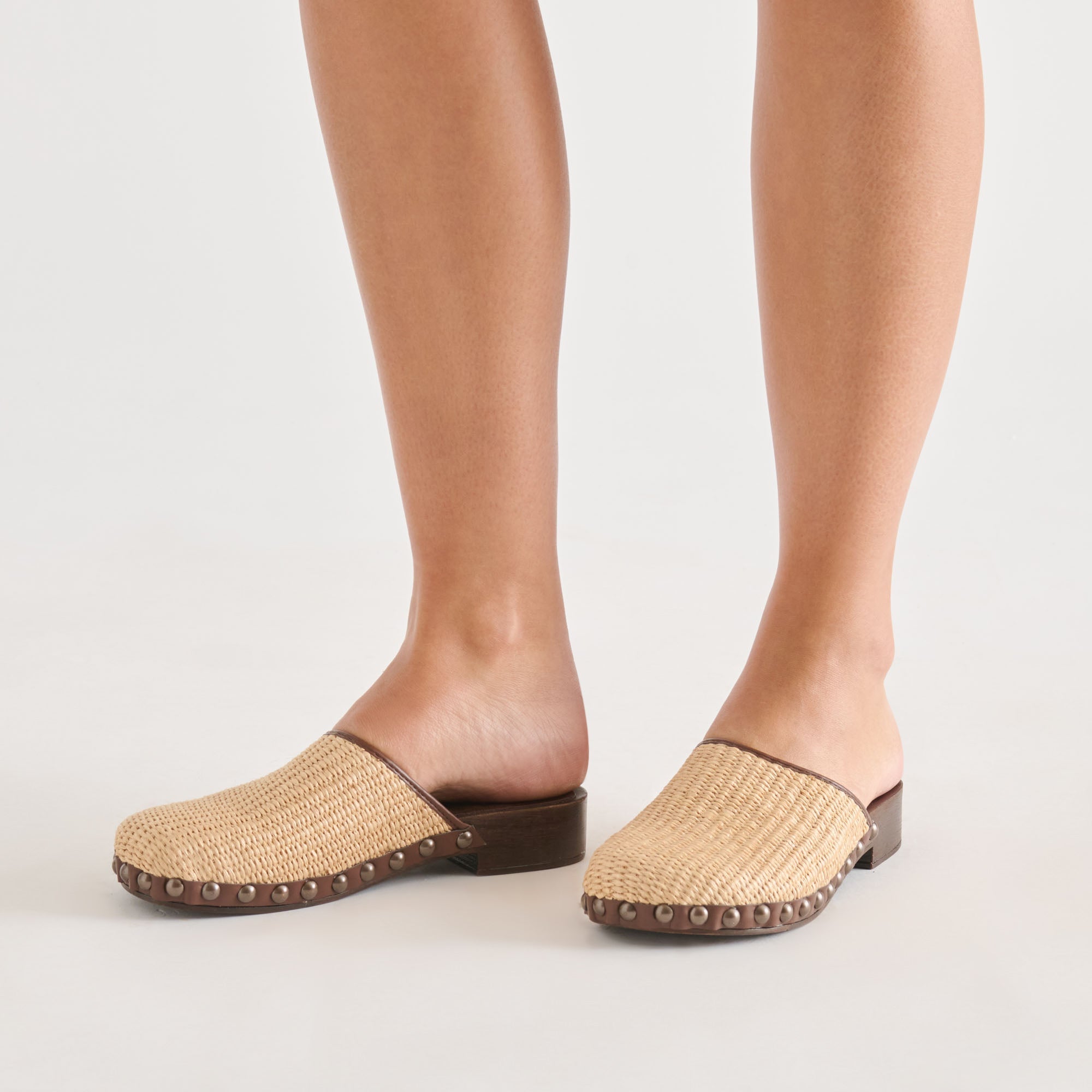 Alanis Lt Natural Raffia Flats / Dolce Vita
