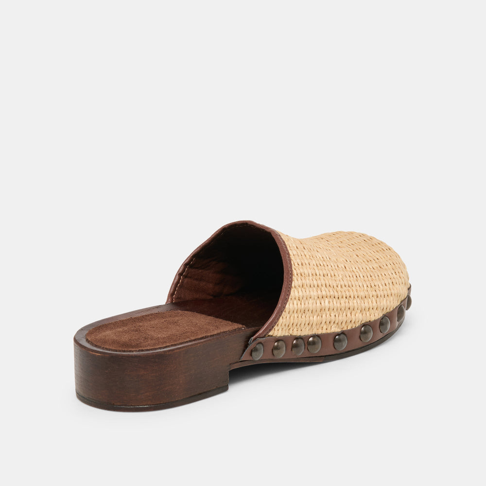 Alanis Lt Natural Raffia Flats / Dolce Vita