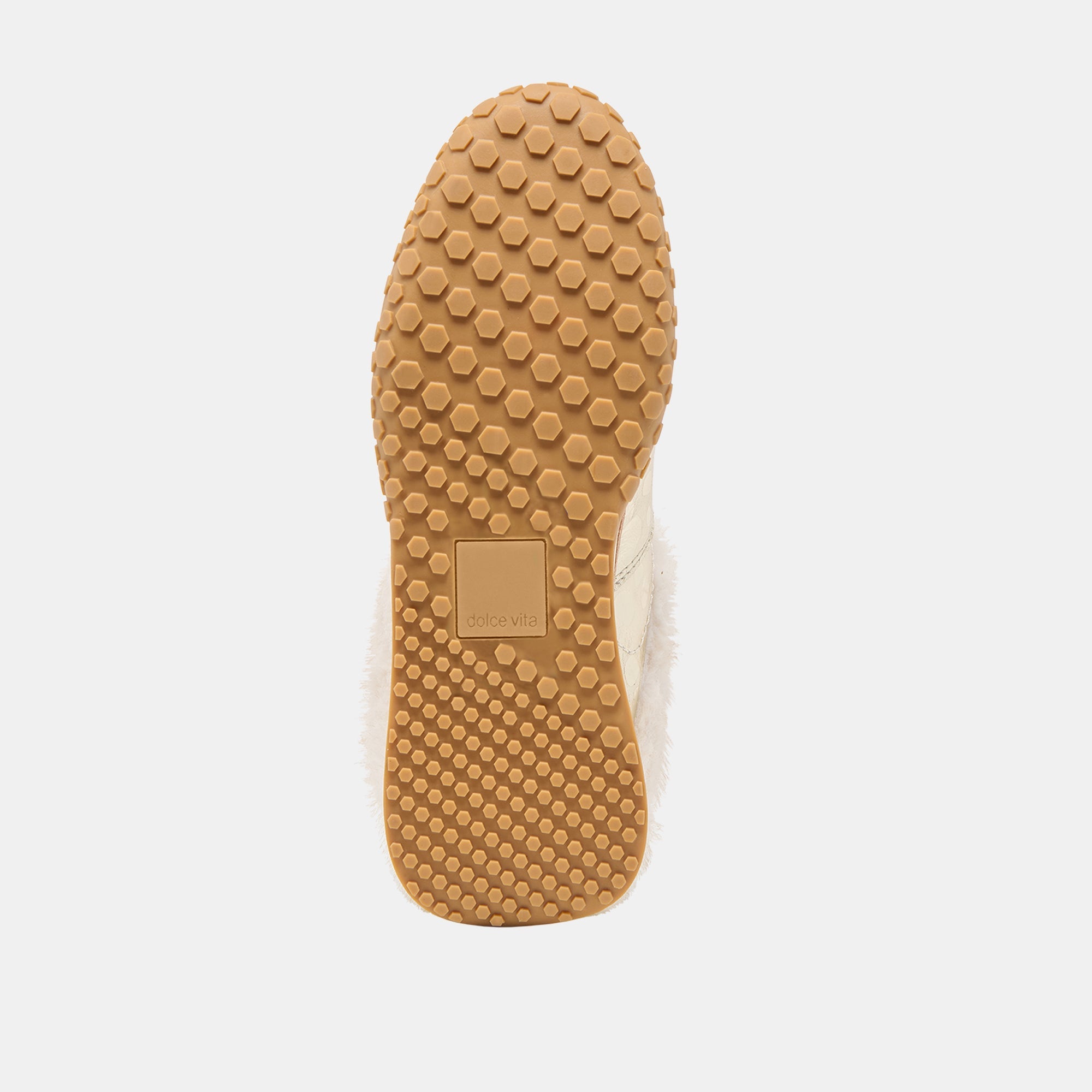 Izzey Plush Platinum Leather Sneakers / Dolce Vita