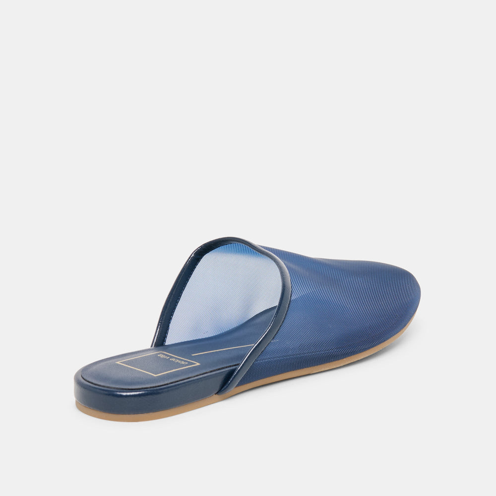Geni Navy Mesh Flats / Dolce Vita