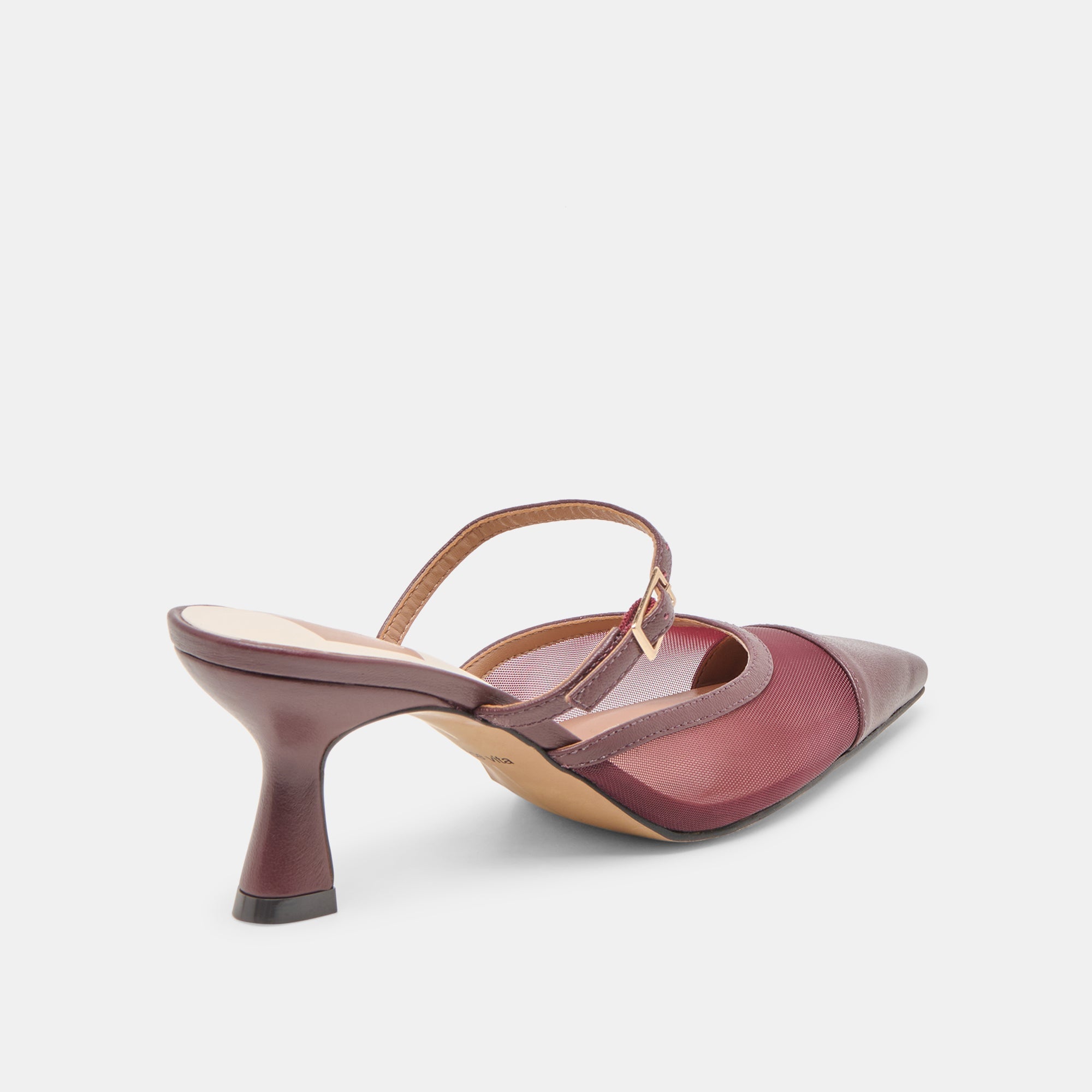 Loyd Burgundy Mesh Heels / Dolce Vita