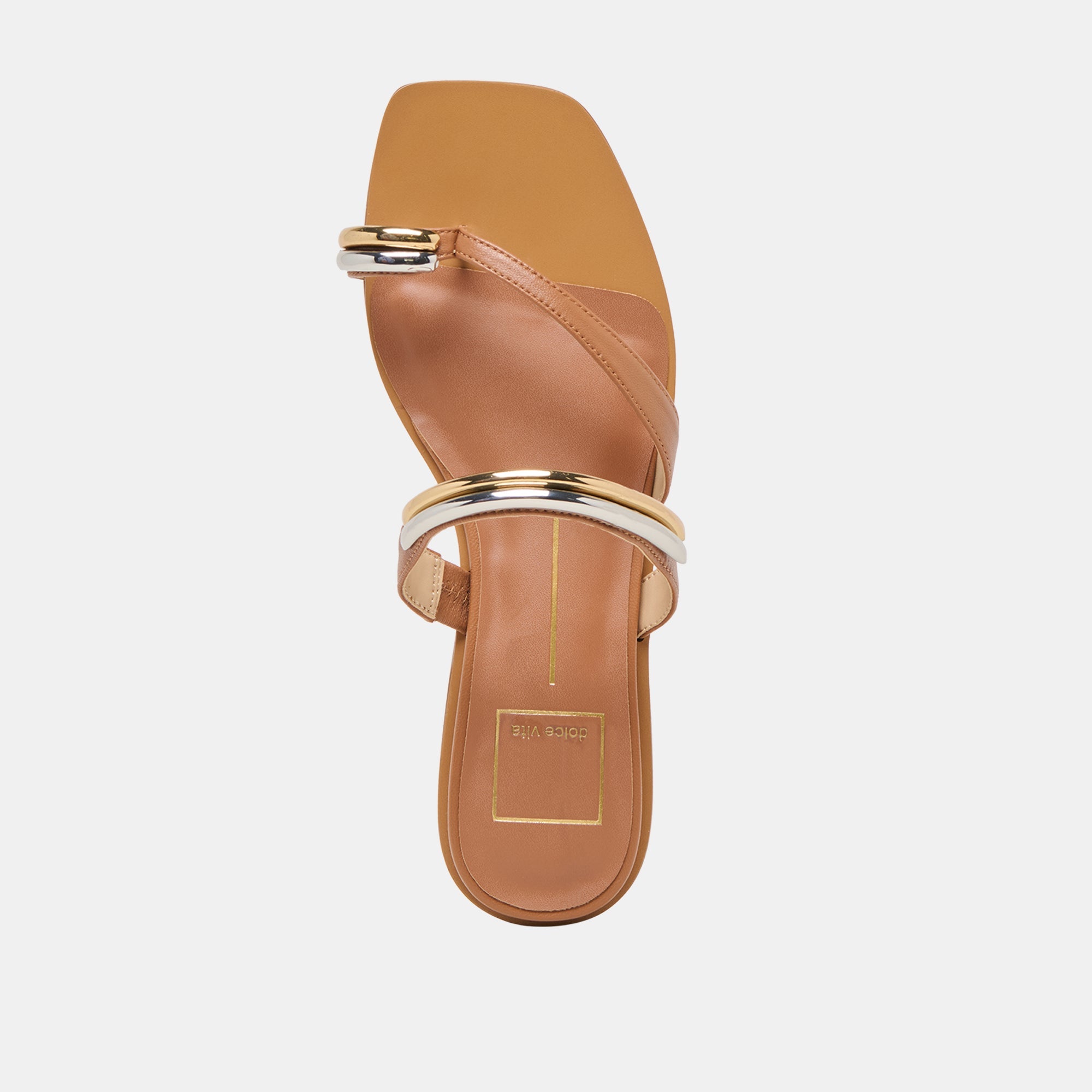 Tarina Caramel Leather Sandals / Dolce Vita