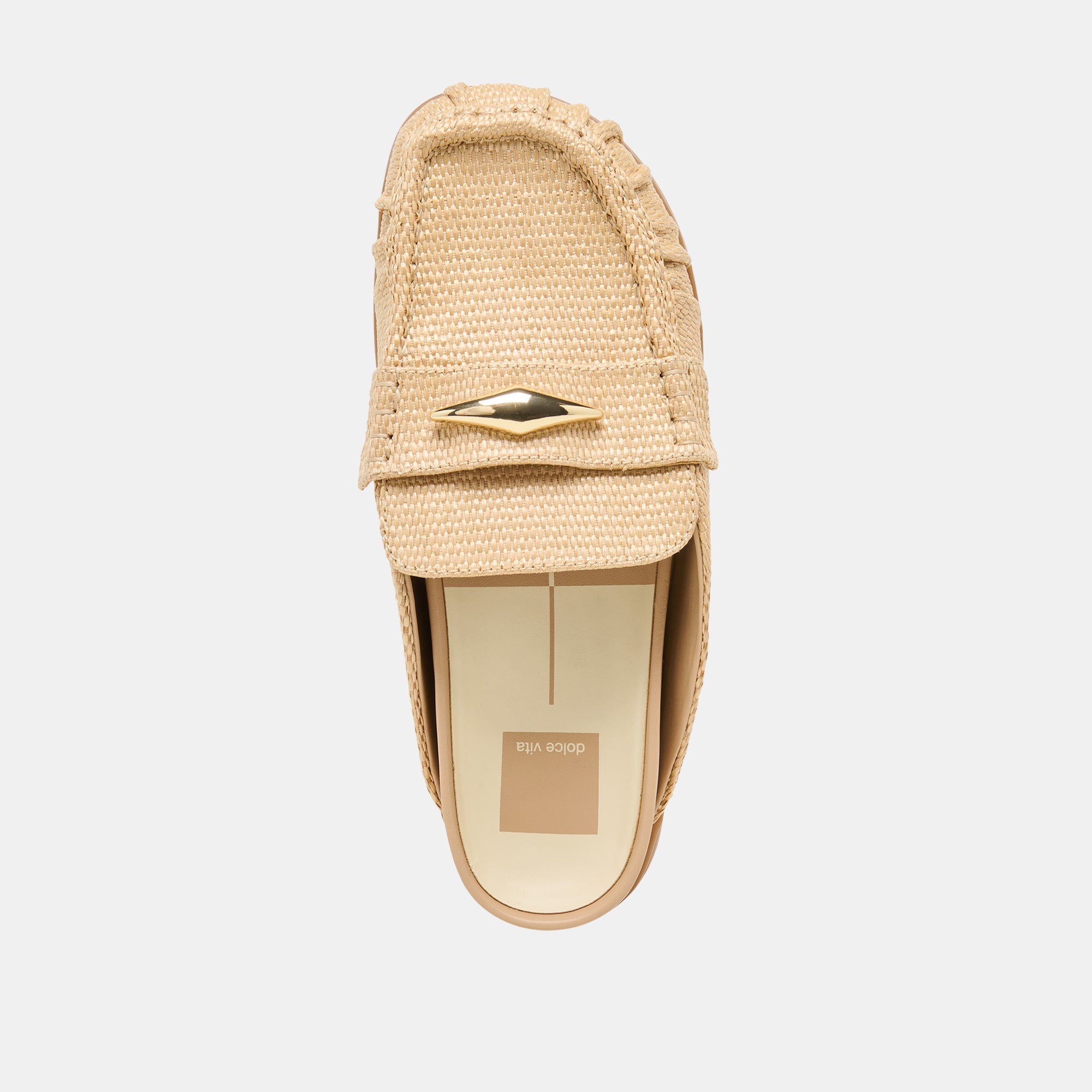 Jodero Lt Natural Raffia Flats / Dolce Vita