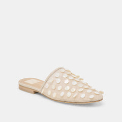 Rova Bead Ivory Disc Mesh Flats / Dolce Vita
