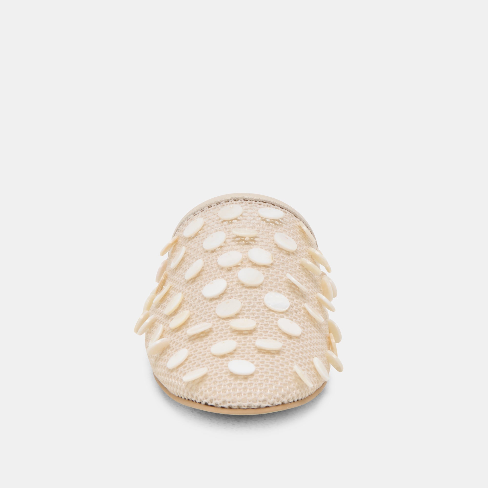 Rova Bead Ivory Disc Mesh Flats / Dolce Vita