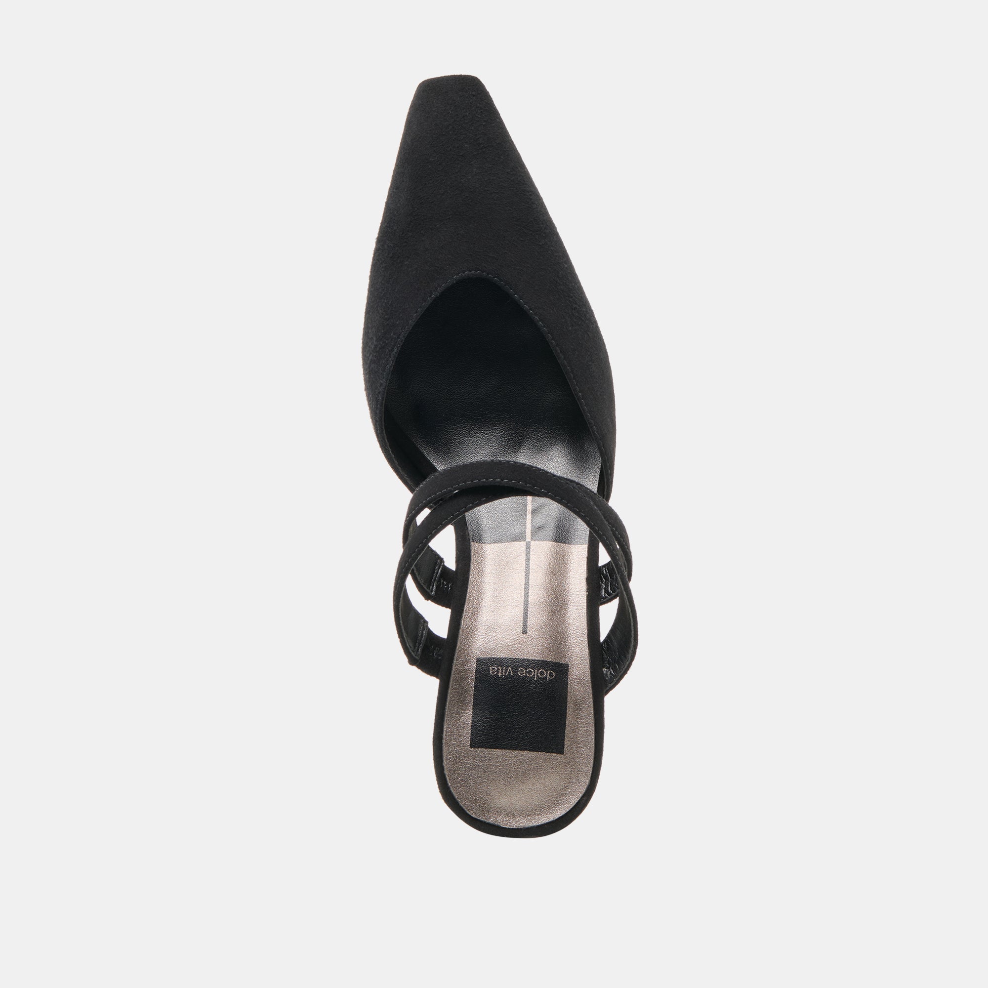 Linore Onyx Suede Heels / Dolce Vita