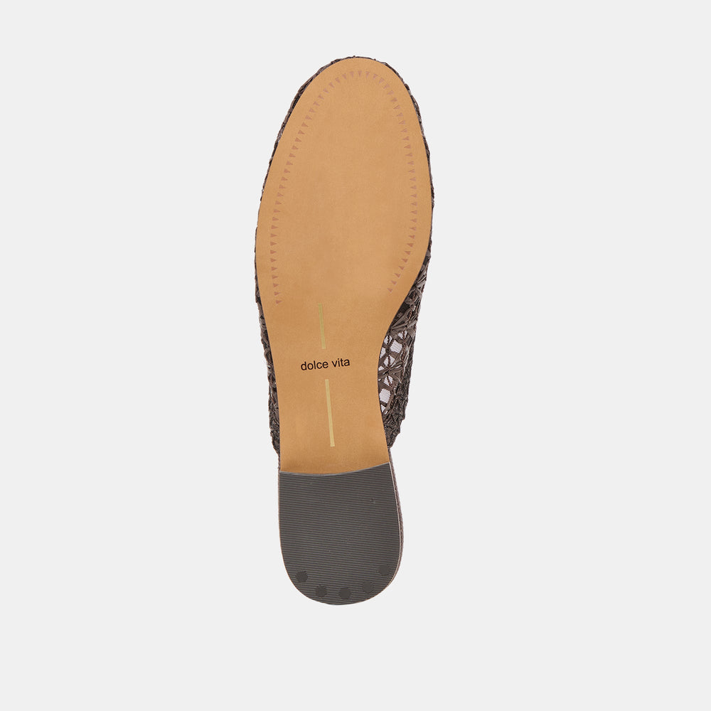 Kirt Chocolate Cross Hatch Raffia Flats / Dolce Vita