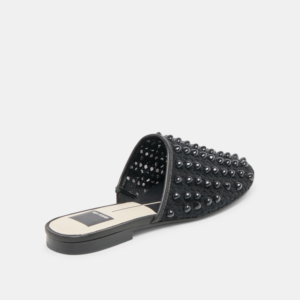 Rova Bead Onyx Beaded Mesh Flats / Dolce Vita