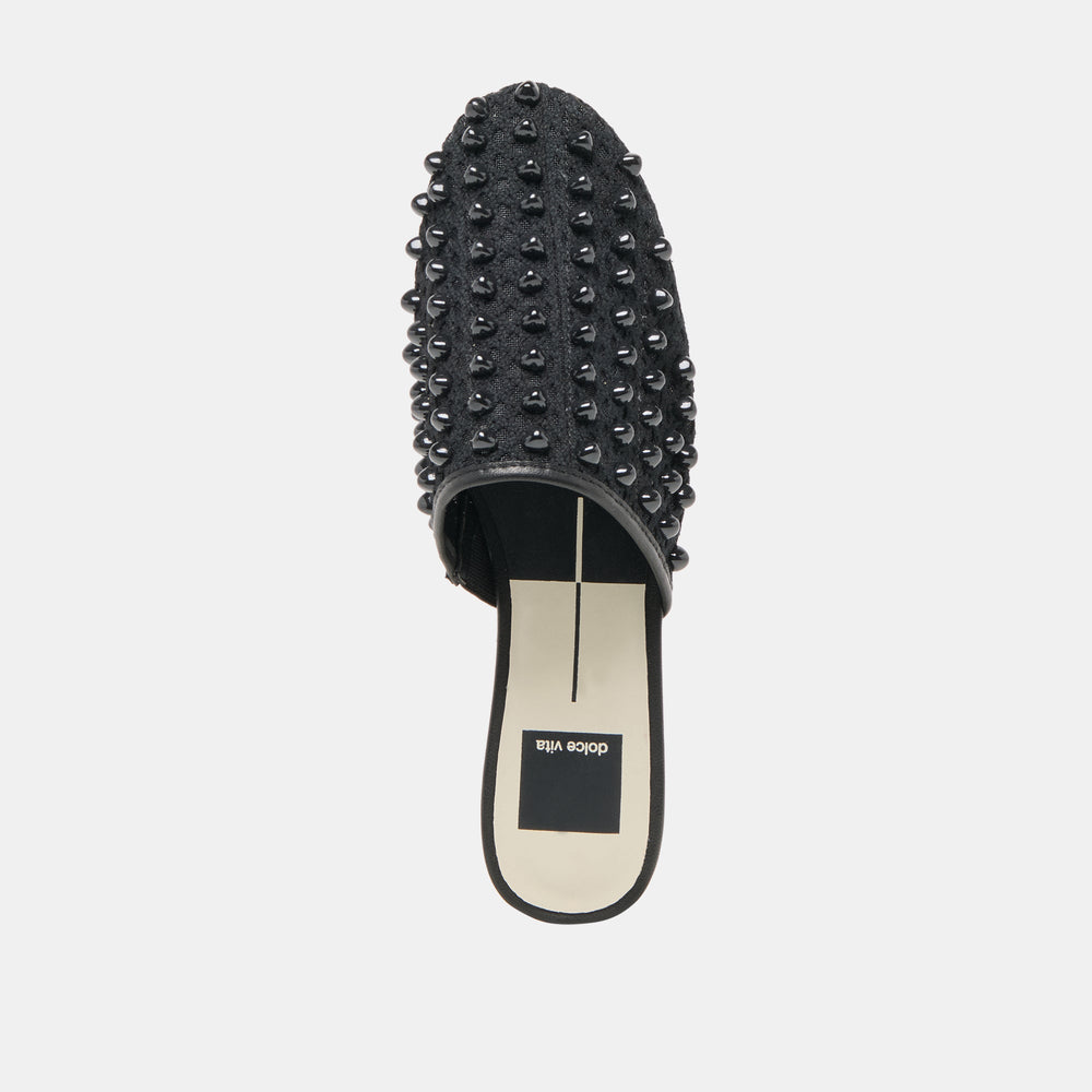 Rova Bead Onyx Beaded Mesh Flats / Dolce Vita