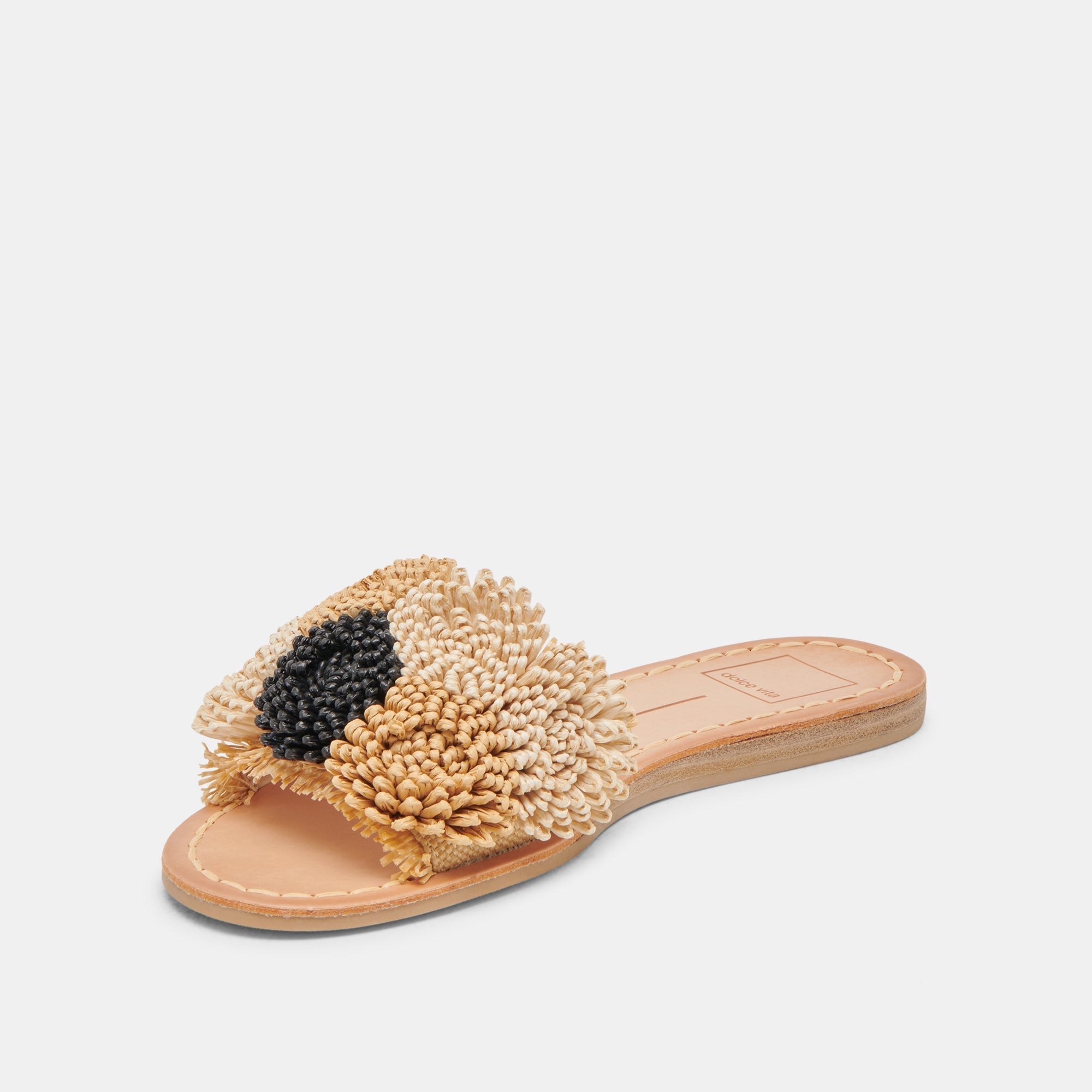 DANELA SANDALS BLACK NATURAL RAFFIA
 – Dolce Vita / Dolce Vita