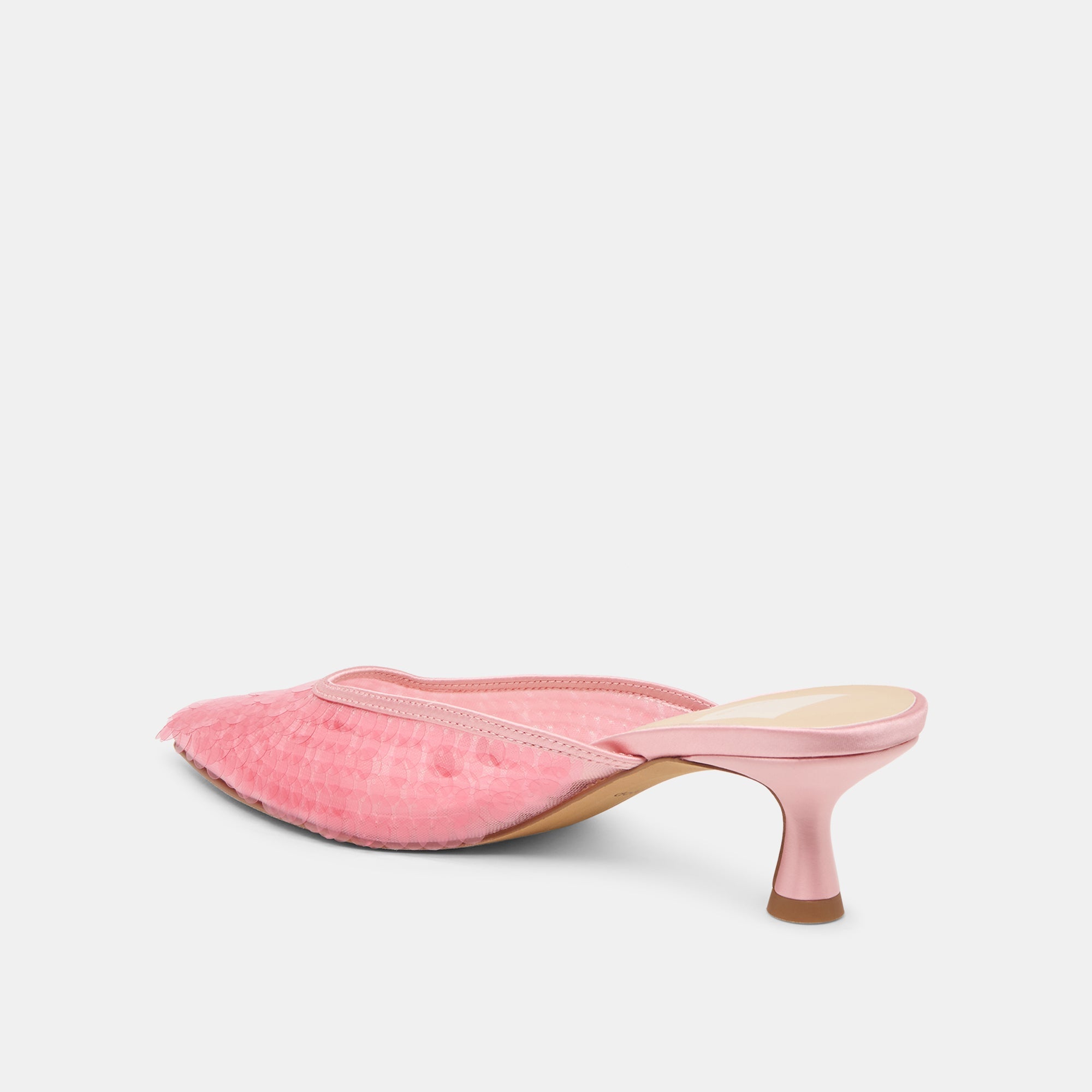 Cleo Sequin Light Pink Sequin Heels / Dolce Vita