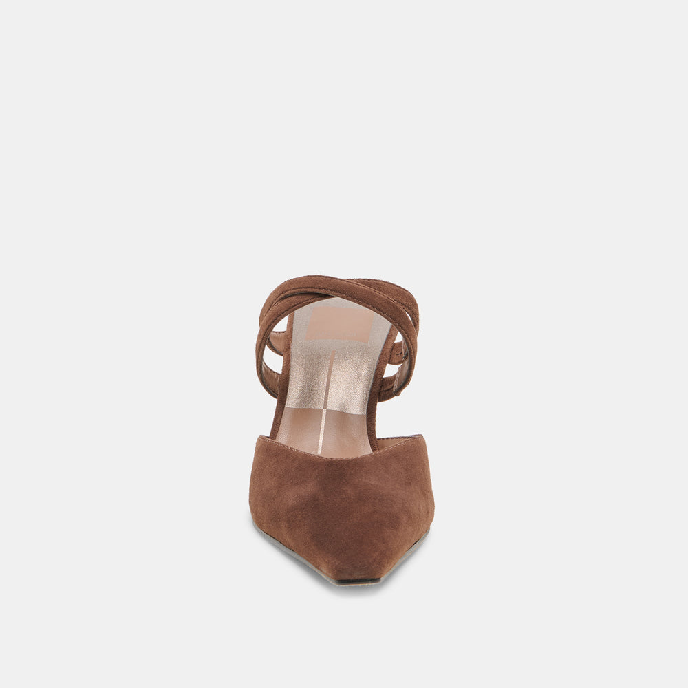 Linore Dk Brown Suede Heels / Dolce Vita