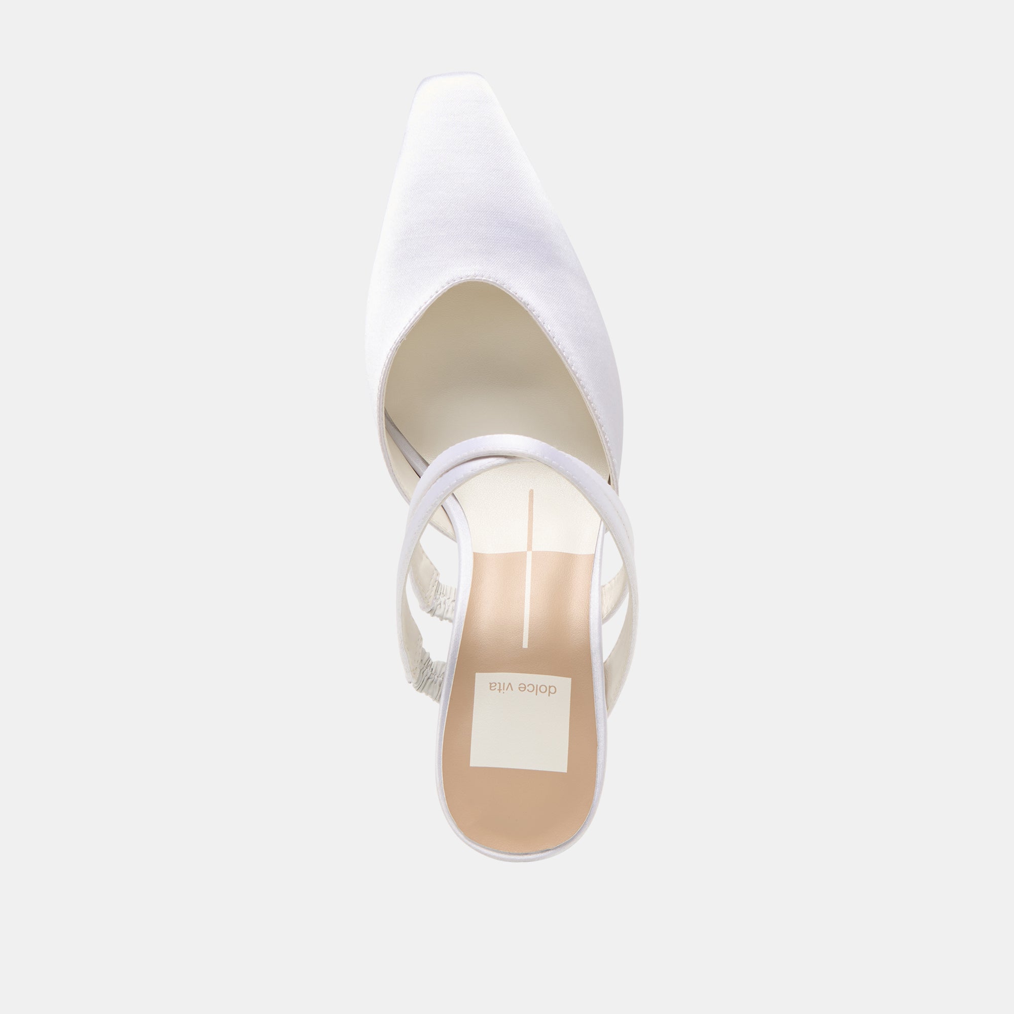 Linore True White Satin Heels / Dolce Vita