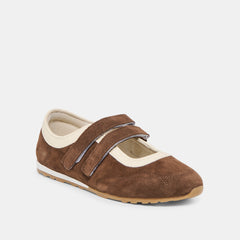 Swan Dk Brown Suede Sneakers / Dolce Vita