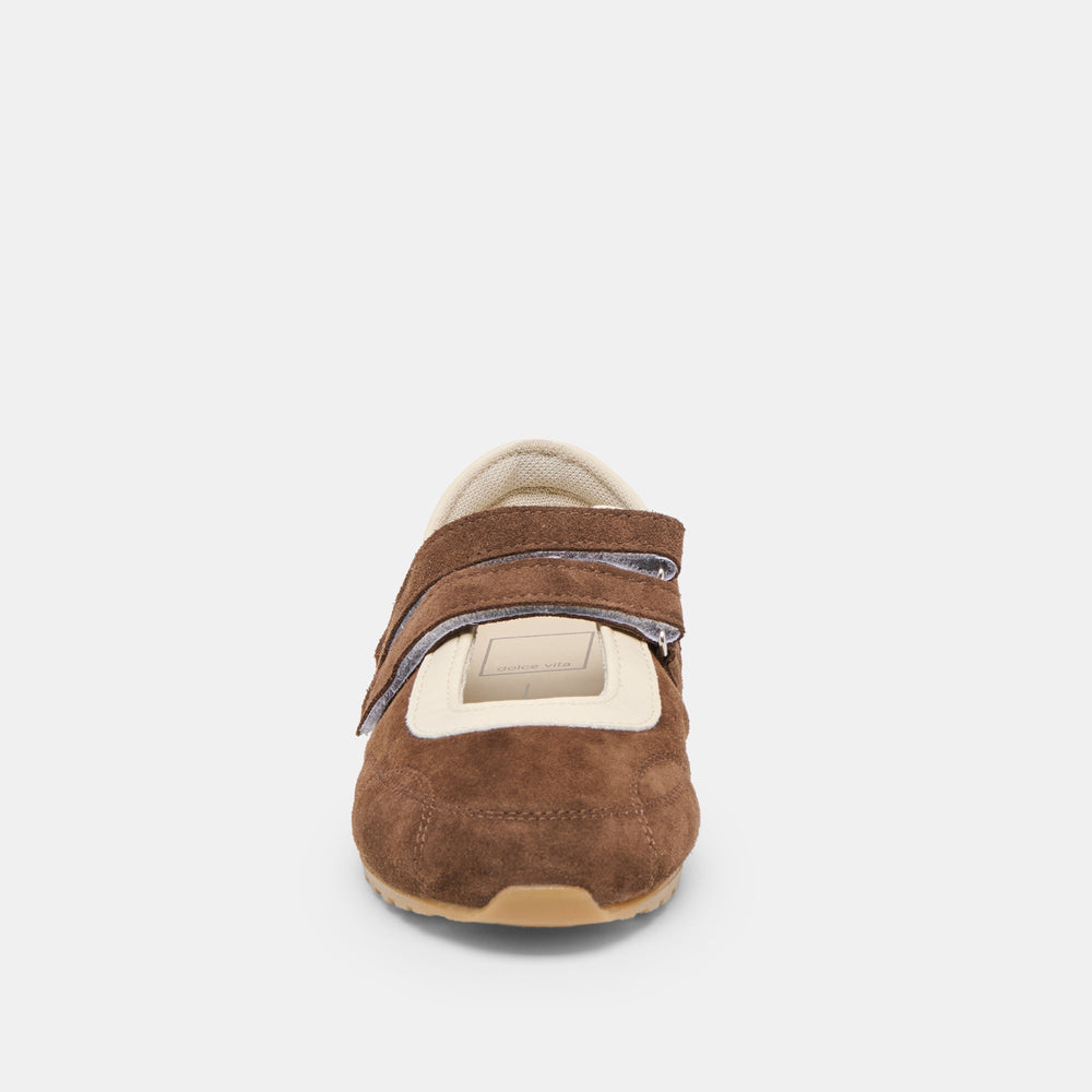 Swan Dk Brown Suede Sneakers / Dolce Vita