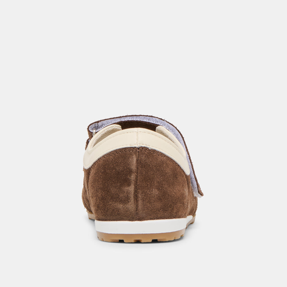 Swan Dk Brown Suede Sneakers / Dolce Vita