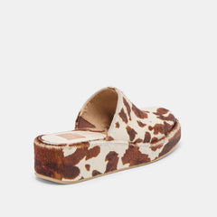 Rosita Cocoa Taurus Calf Hair Flats / Dolce Vita