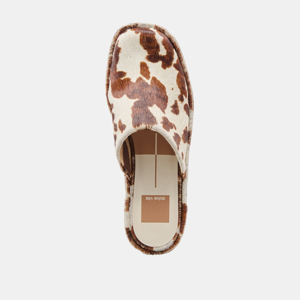 Rosita Cocoa Taurus Calf Hair Flats / Dolce Vita