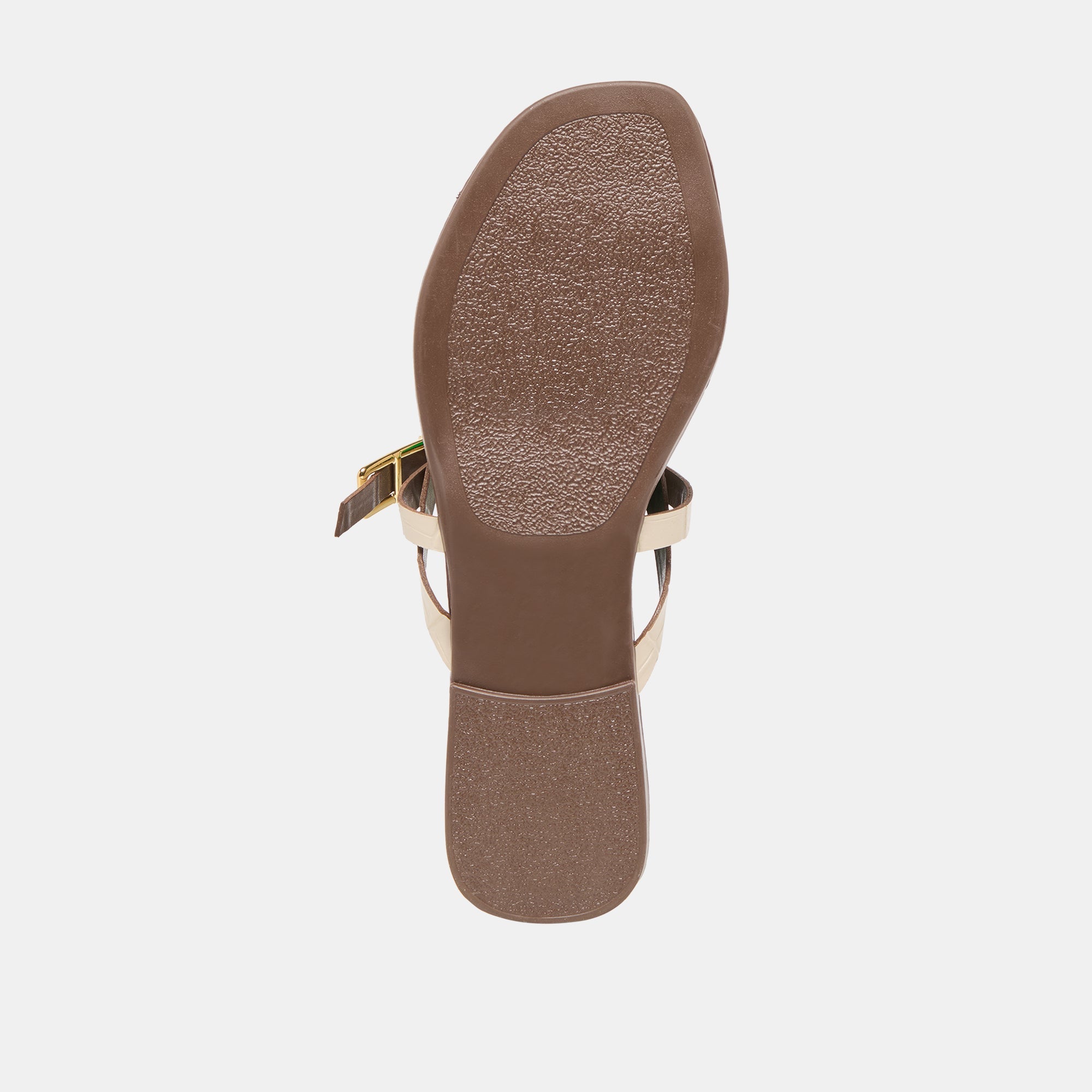 Piers Beige Croco Embossed Leather Sandals / Dolce Vita