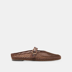 Milie Chocolate Woven Mesh Flats / Dolce Vita