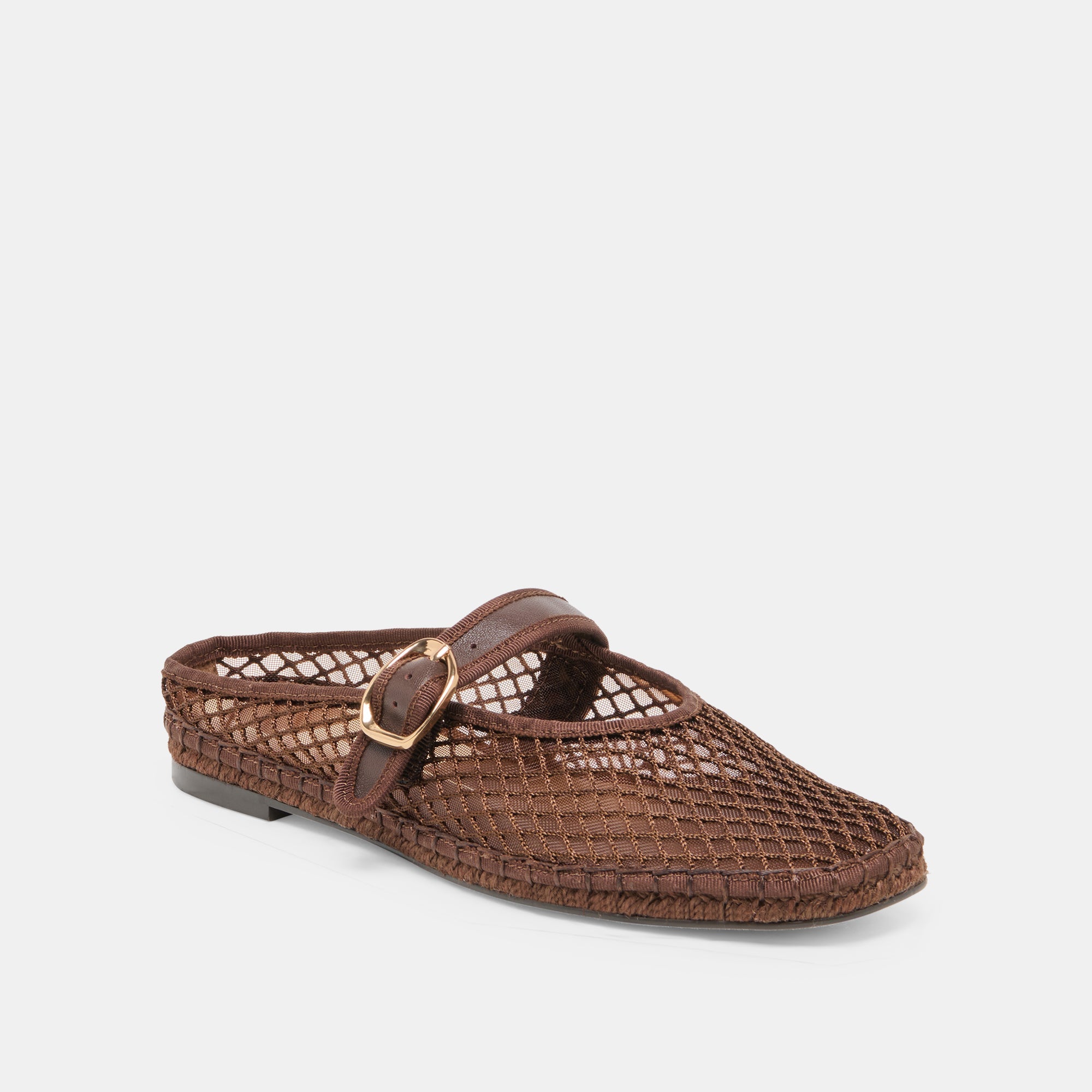 Milie Chocolate Woven Mesh Flats / Dolce Vita