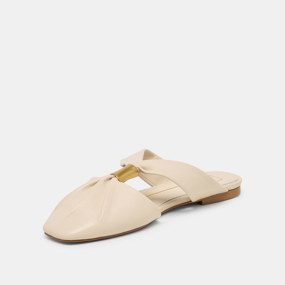 Franey White Leather Flats / Dolce Vita