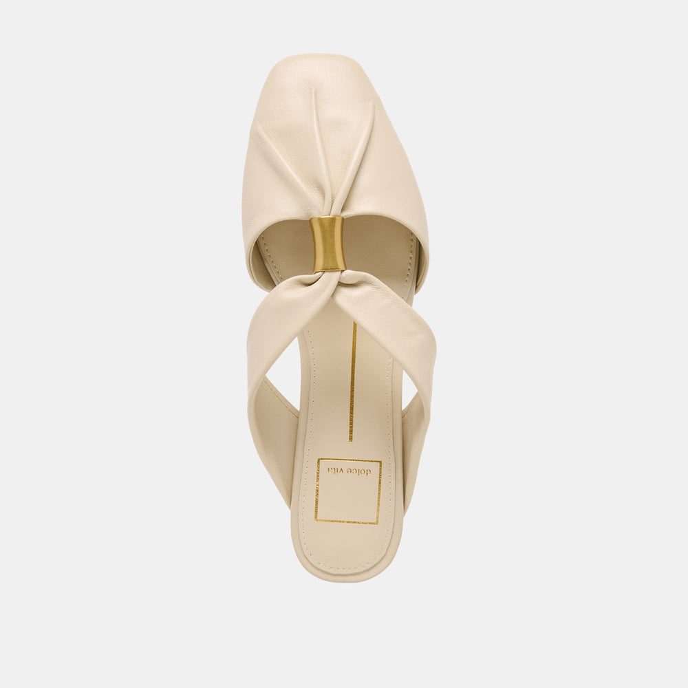 Franey White Leather Flats / Dolce Vita