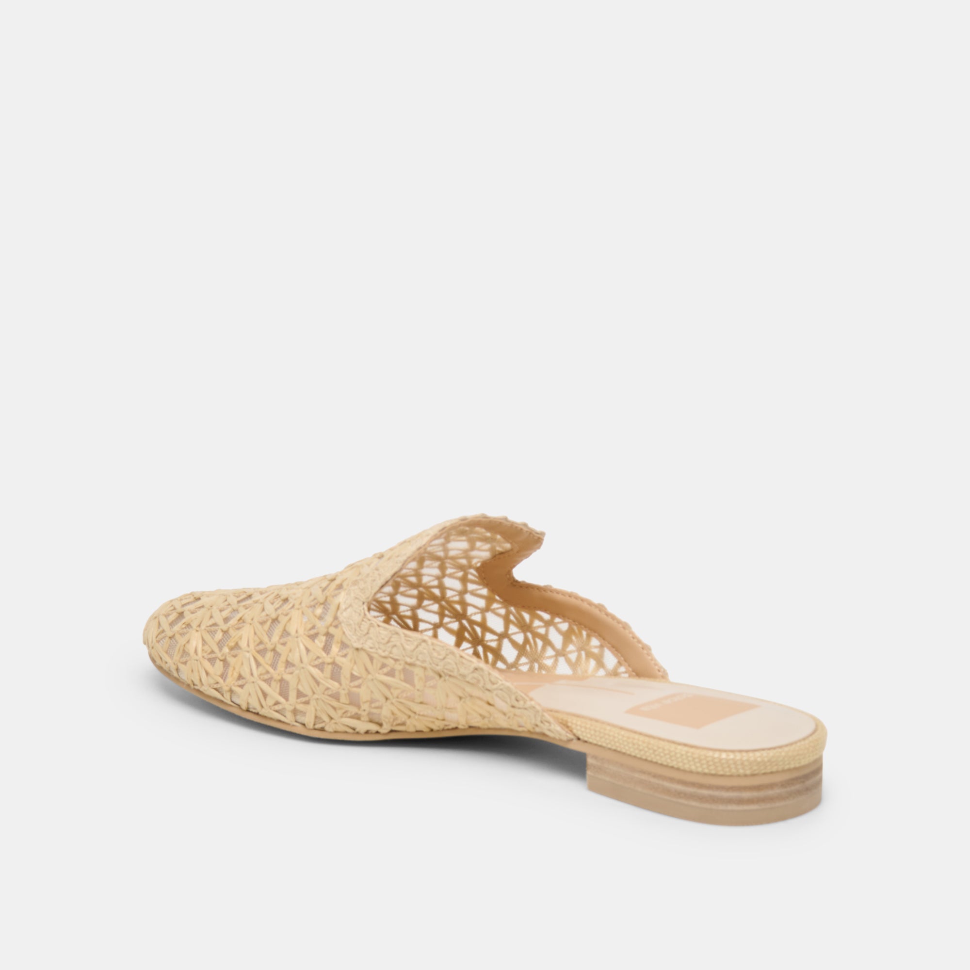 Kirt Lt Natural Cross Hatch Raffia Flats / Dolce Vita