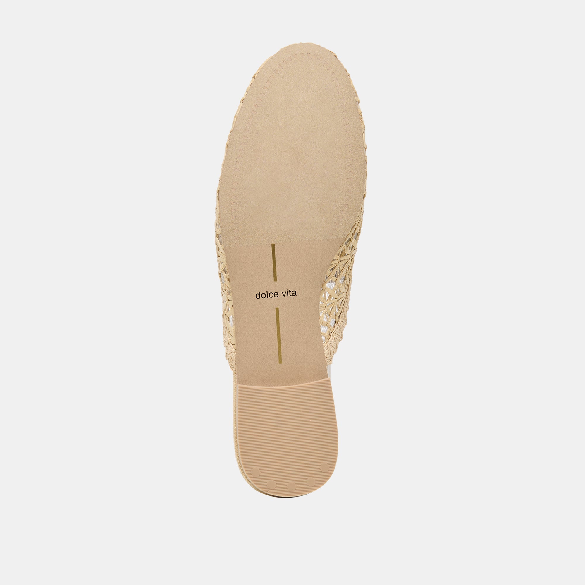 Kirt Lt Natural Cross Hatch Raffia Flats / Dolce Vita