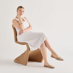 Elm Beige Zebra Raffia Flats / Dolce Vita