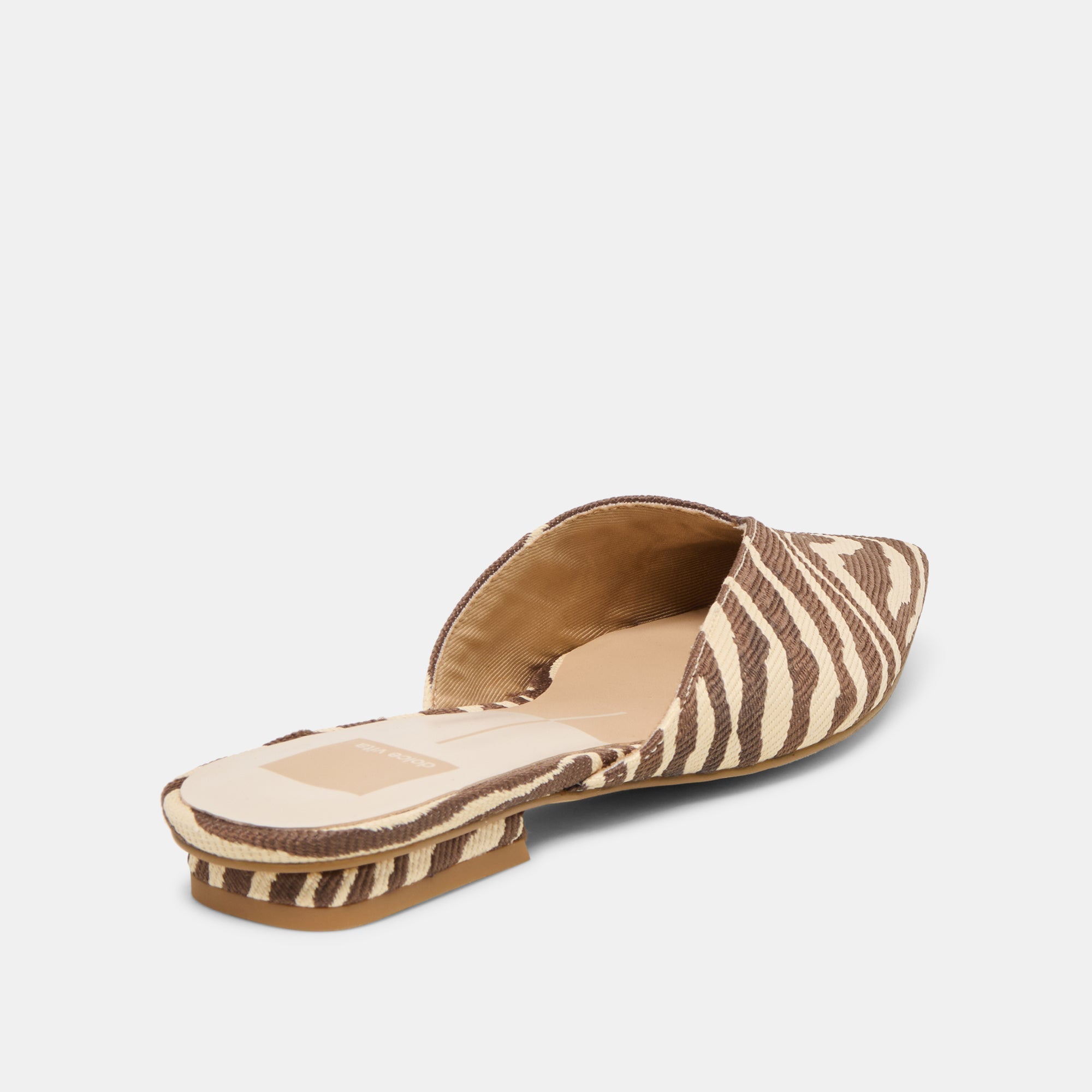 Elm Beige Zebra Raffia Flats / Dolce Vita