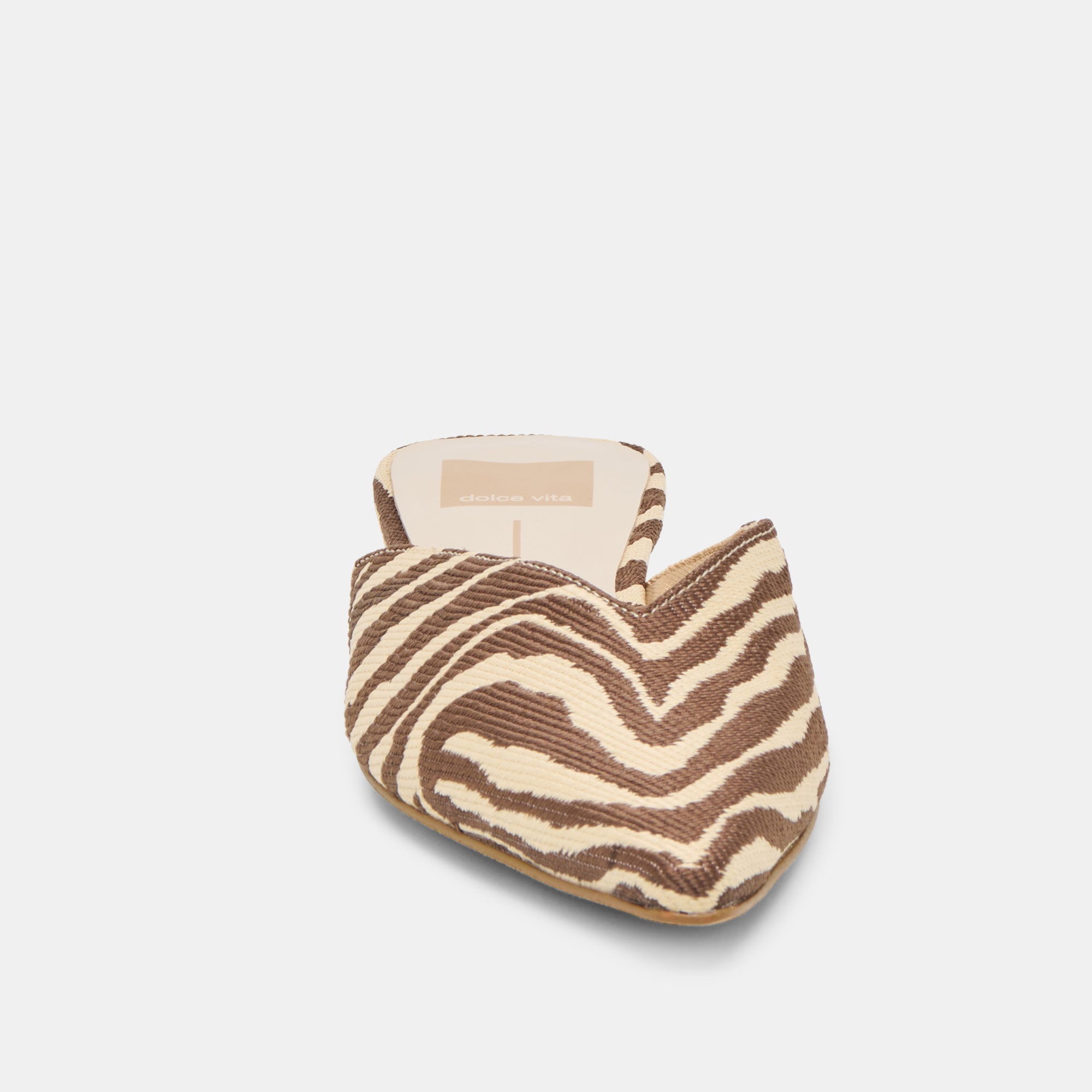 Elm Beige Zebra Raffia Flats / Dolce Vita