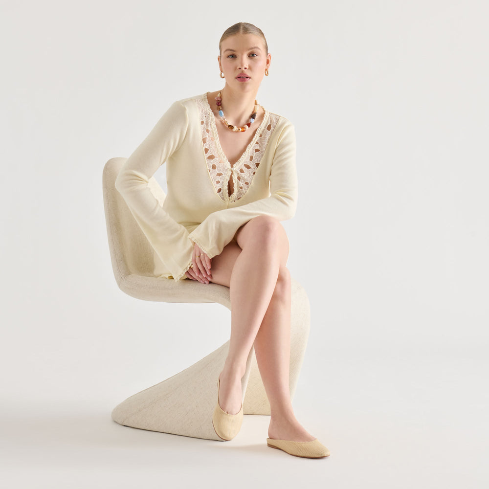 Eila Lt Natural Raffia Flats / Dolce Vita