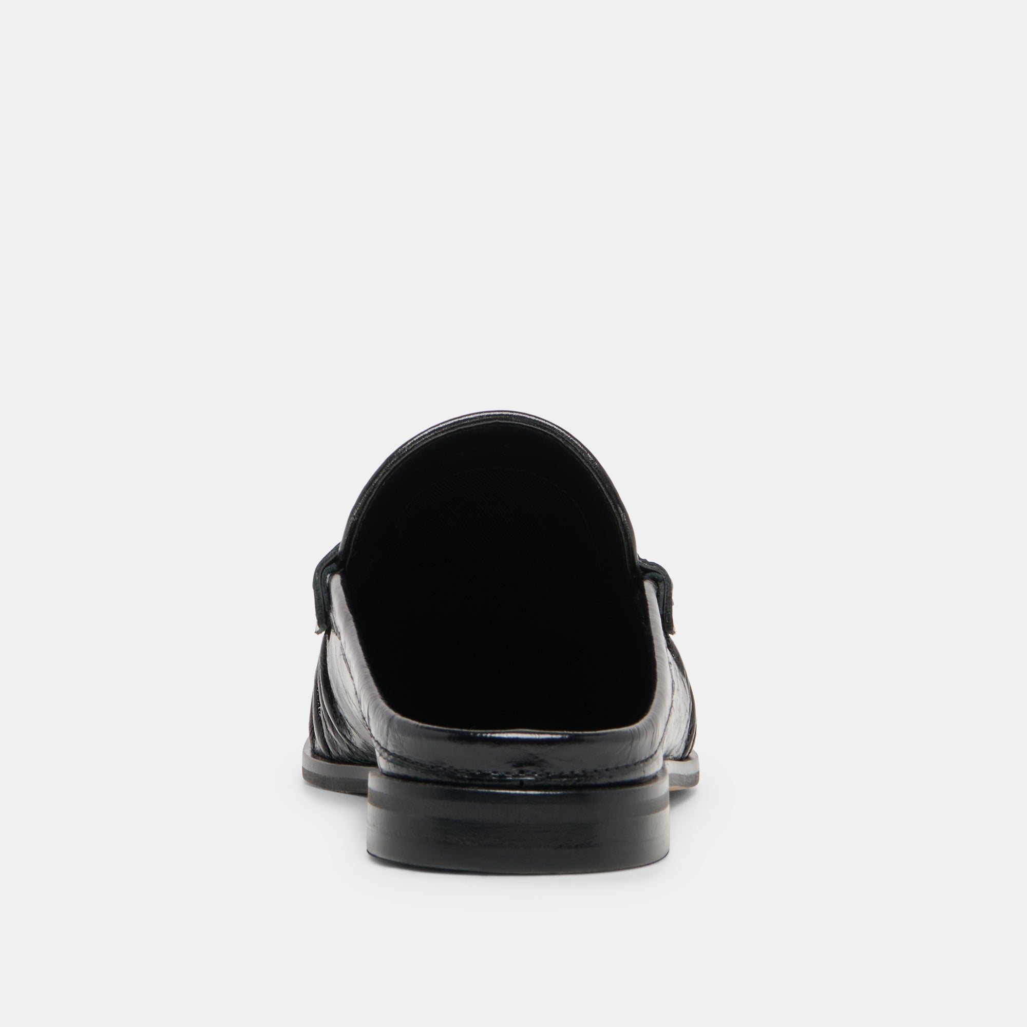 BETZY Midnight Crinkle Patent Closed-Toe Slip-On Loafers / Dolce Vita