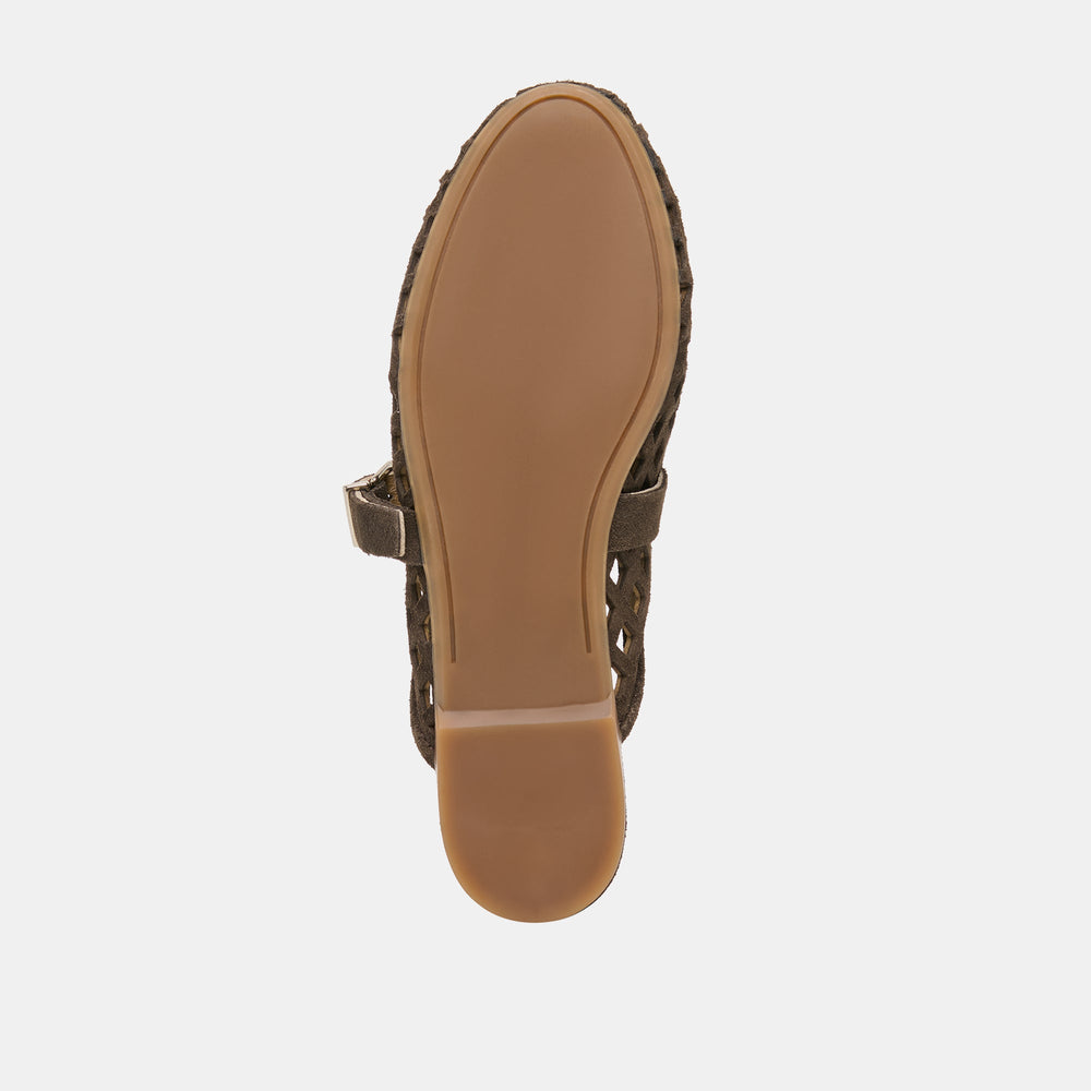 Mirian Dk Brown Suede Flats / Dolce Vita