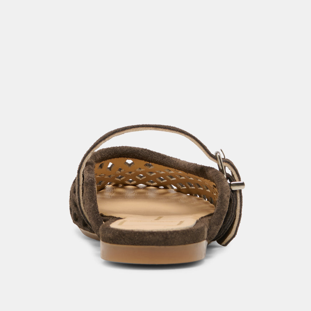 Mirian Dk Brown Suede Flats / Dolce Vita