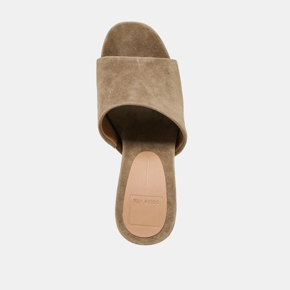 Holta Olive Suede Wedges / Dolce Vita