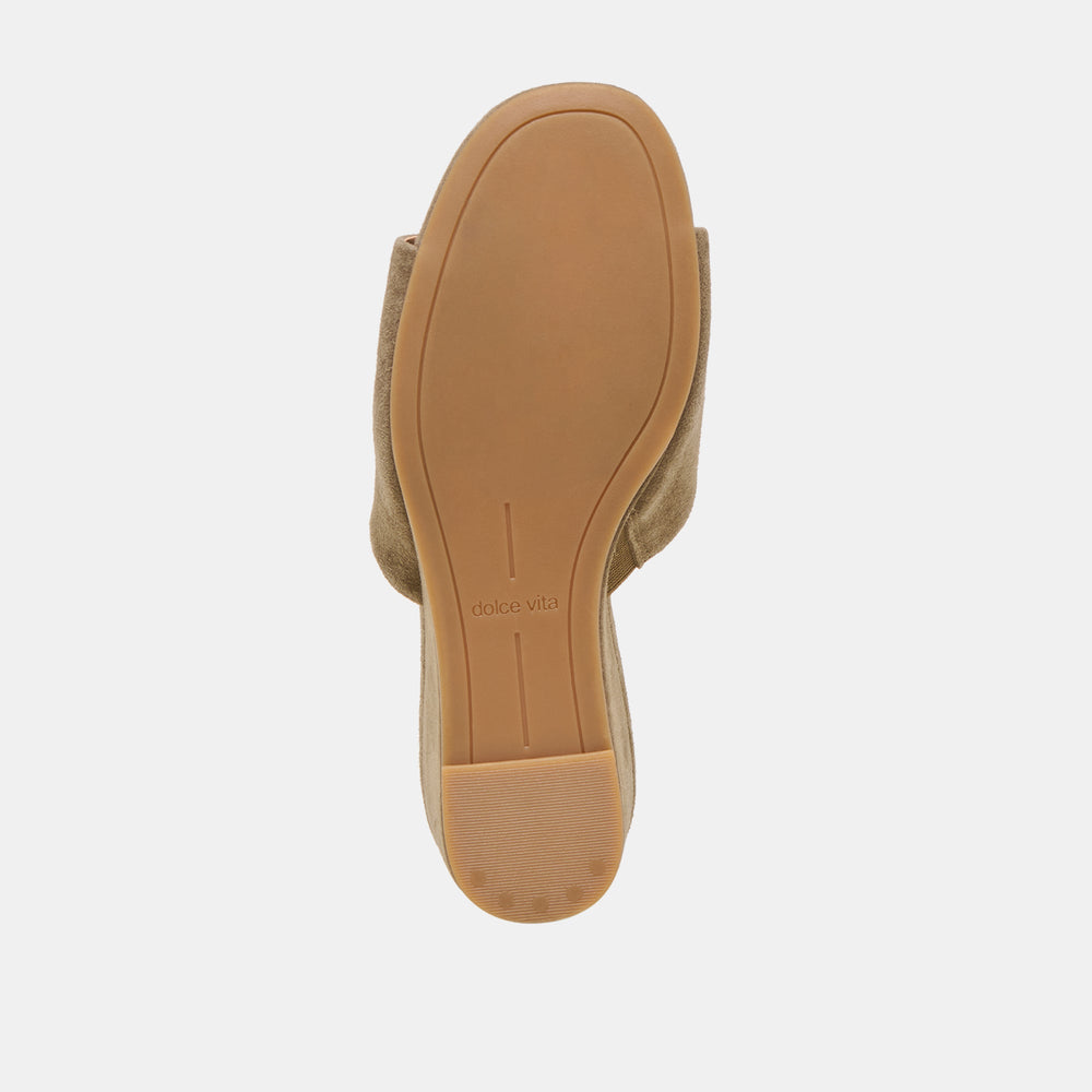 Holta Olive Suede Wedges / Dolce Vita