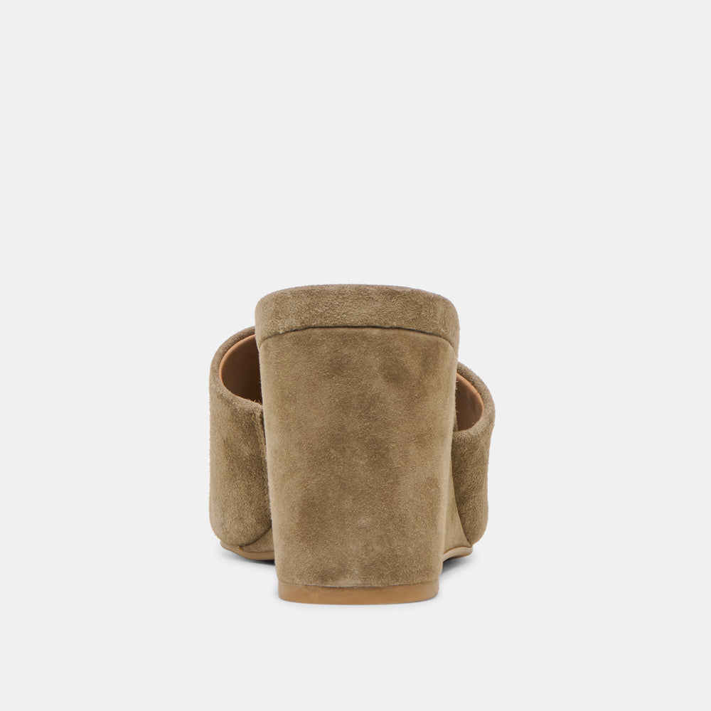 Holta Olive Suede Wedges / Dolce Vita