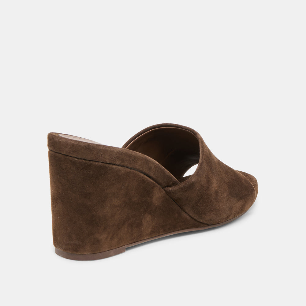 Holta Dk Brown Suede Wedges / Dolce Vita