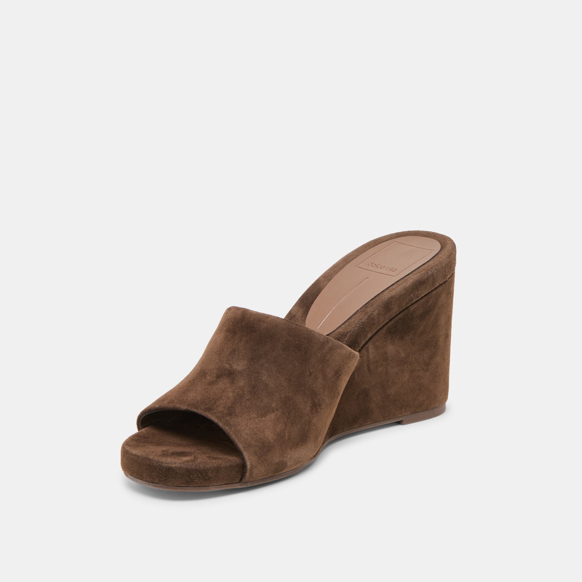 Holta Dk Brown Suede Wedges / Dolce Vita