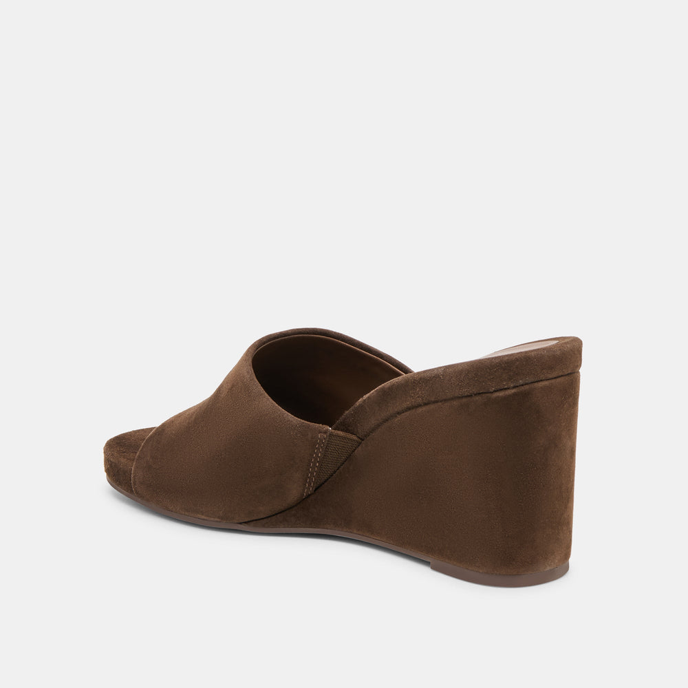 Holta Dk Brown Suede Wedges / Dolce Vita