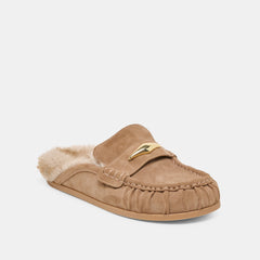 Jodero Plush Mushroom Suede Flats / Dolce Vita