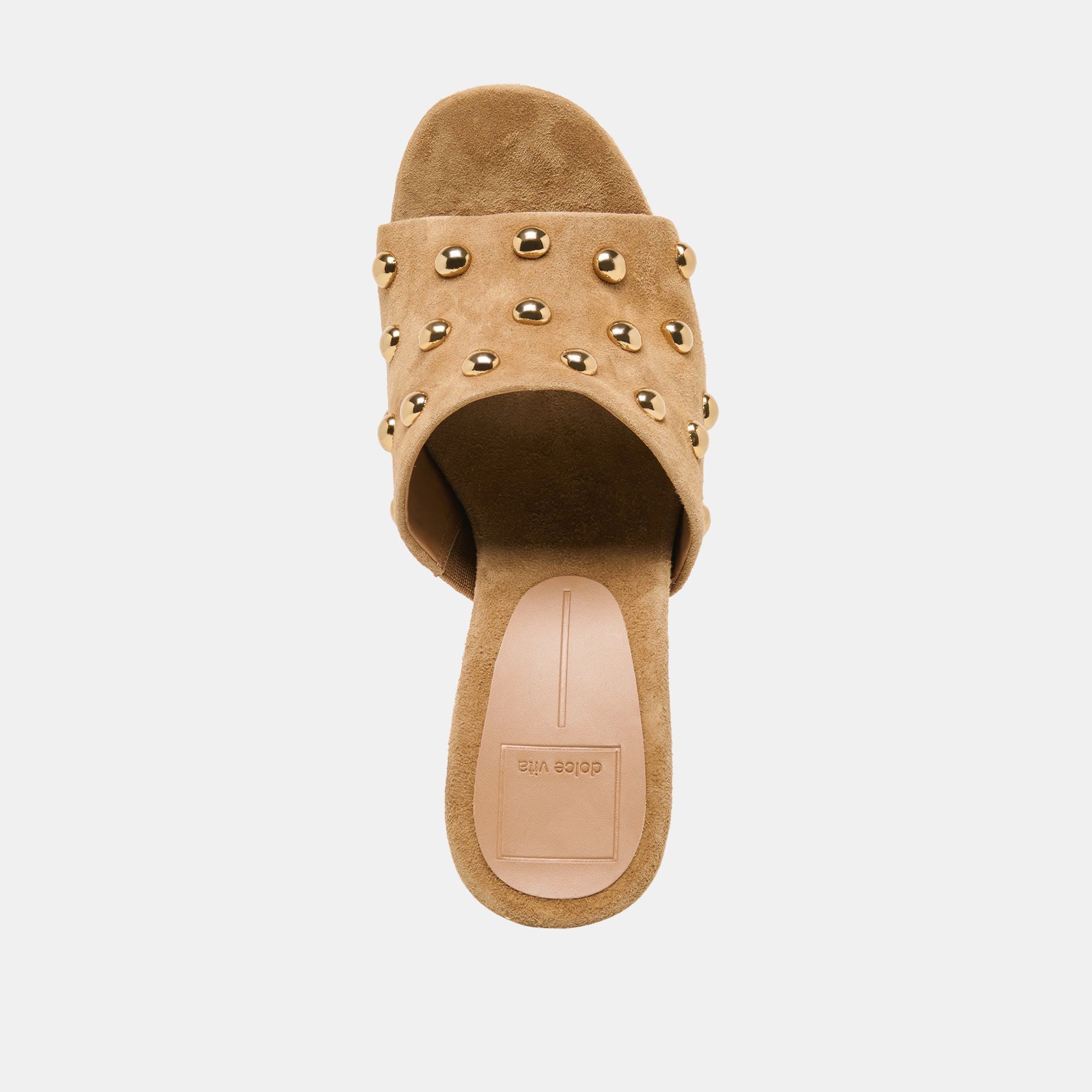 Holta Stud Lt Brown Suede Wedges / Dolce Vita