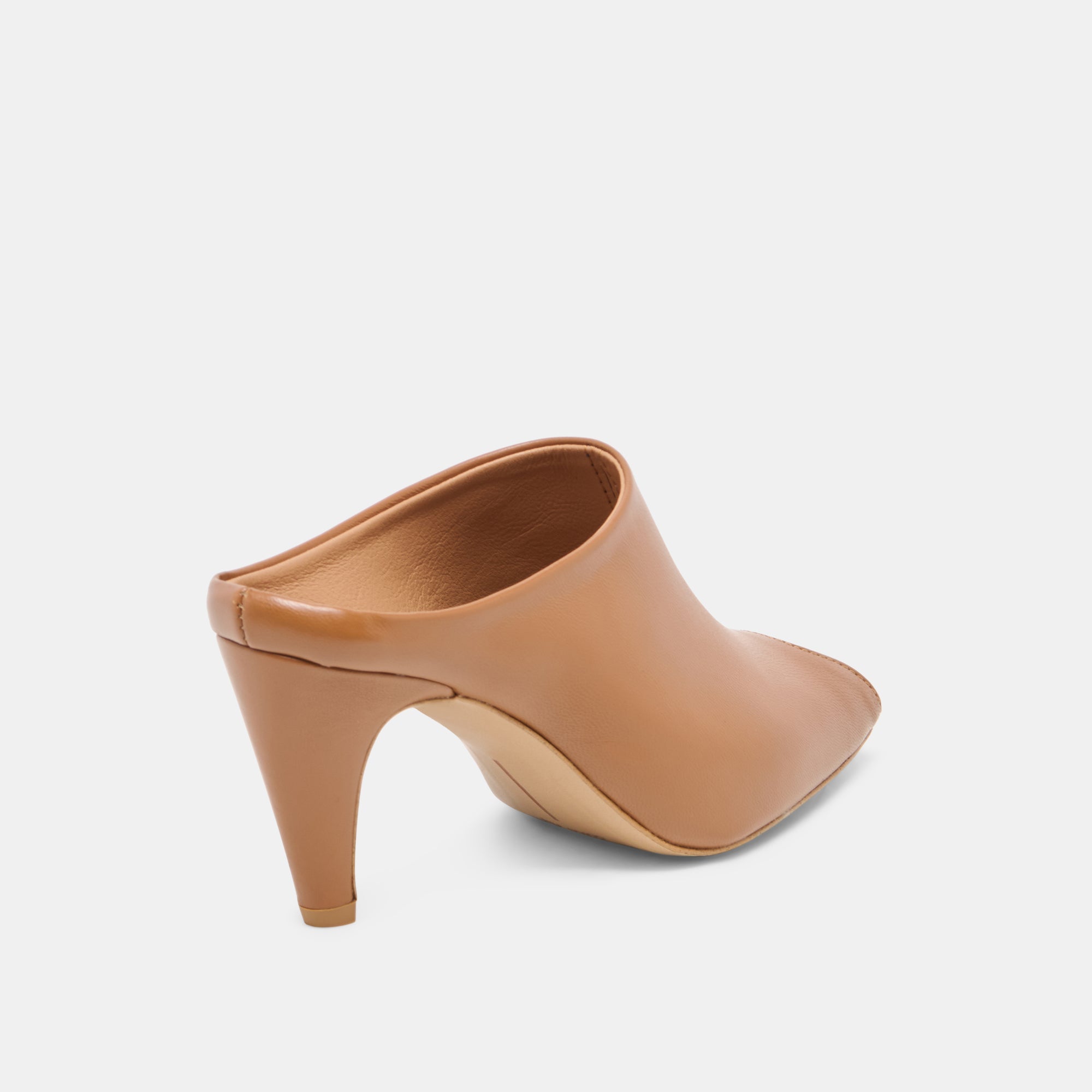 MERY Brown Leather Peep-Toe Heels / Dolce Vita