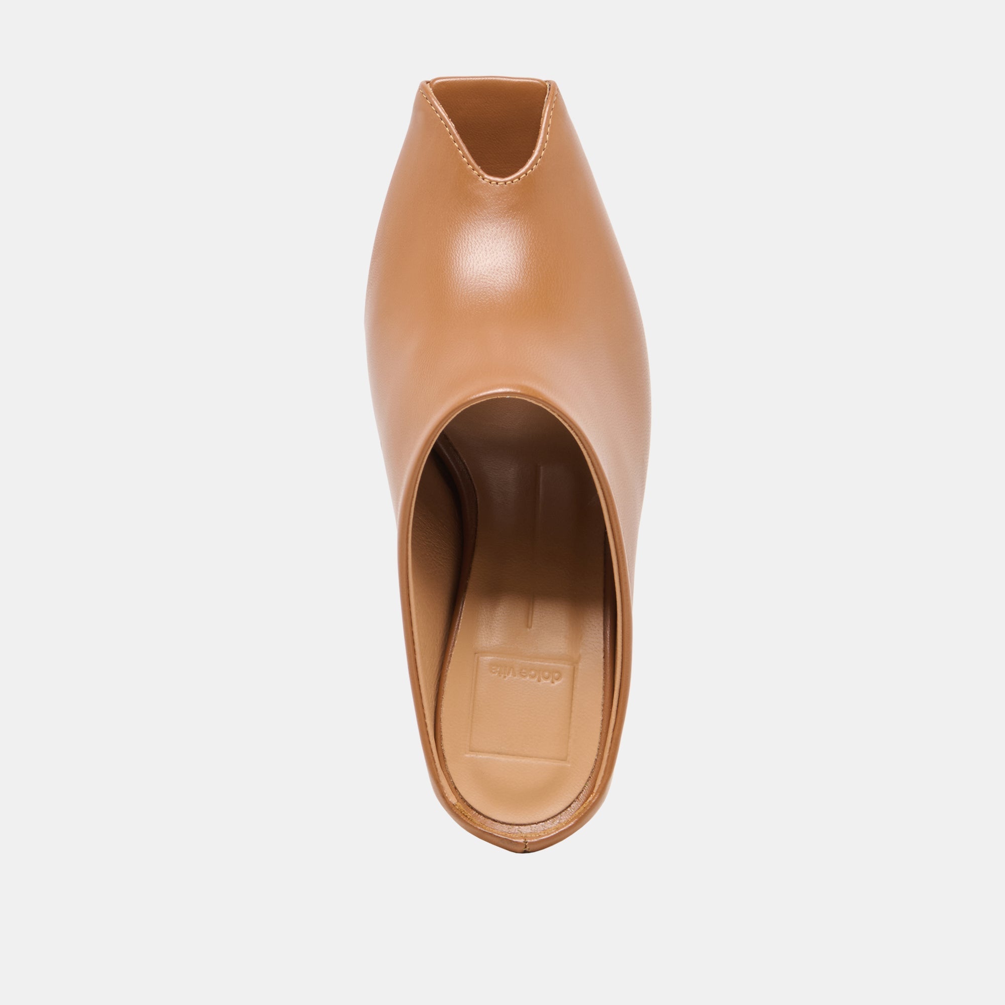 MERY Brown Leather Peep-Toe Heels / Dolce Vita